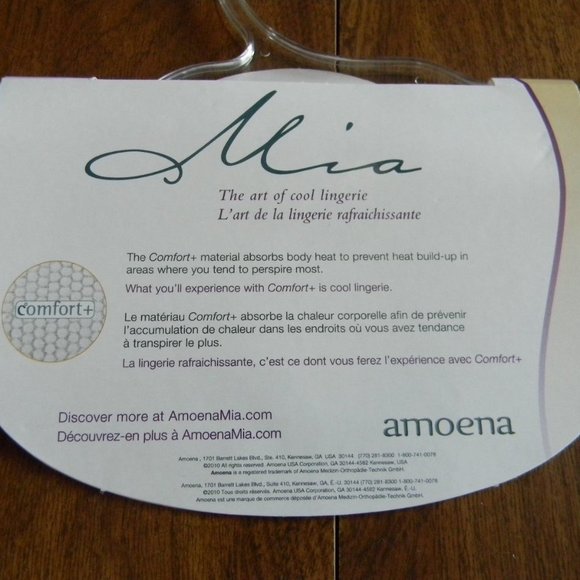 Mia by Amoena Sophia 34G Brown Toast Bra Lace NEW - Picture 4 of 4